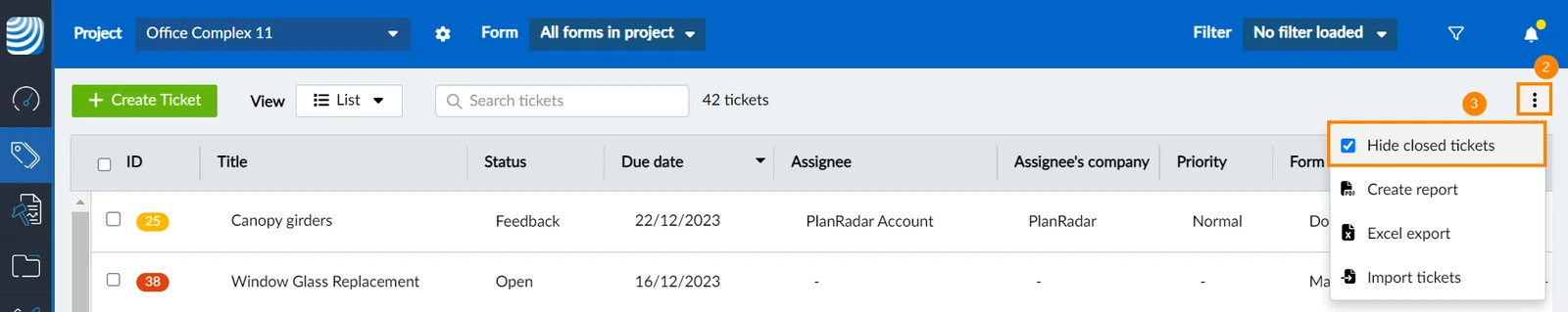 Hide Closed Tickets - More menu.png